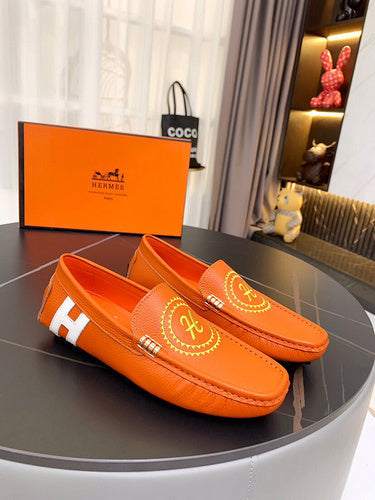 Hermès Burgundy Slip-On Sneakers - Back View