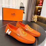 Hermès Burgundy Slip-On Sneakers - Back View