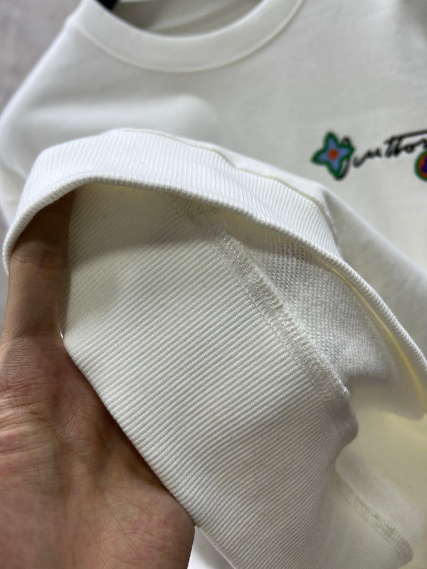 Back view of Louis Vuitton luxury clothing with logo-detail design