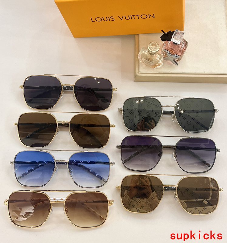 Lifestyle view of Louis Vuitton unisex sunglasses