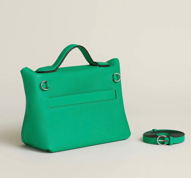 Close-up detail of tailored bag design
