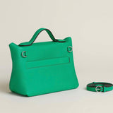 Close-up detail of tailored bag design