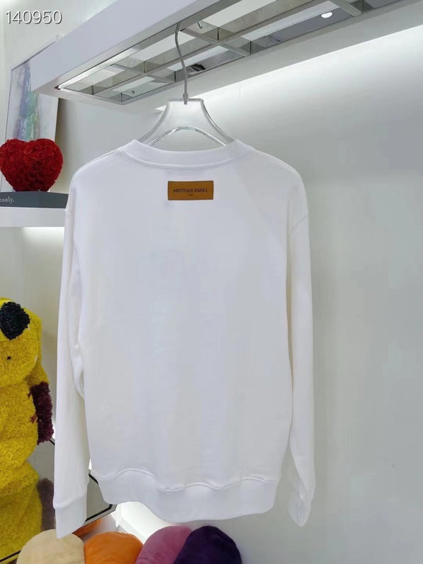 Back view of Louis Vuitton luxury clothing with runway-inspired design