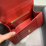 Classic Vegan Leather Handbag - Signature Hardware Accents | Women's Everyday Carry Handbag #573 - alternate angle view (image 8) of designer-inspired handbag