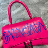 Modern Faux Leather Handbag - Polished Finish | Women's Premium Handbag #874 - styled full view (image 7) of designer-inspired handbag