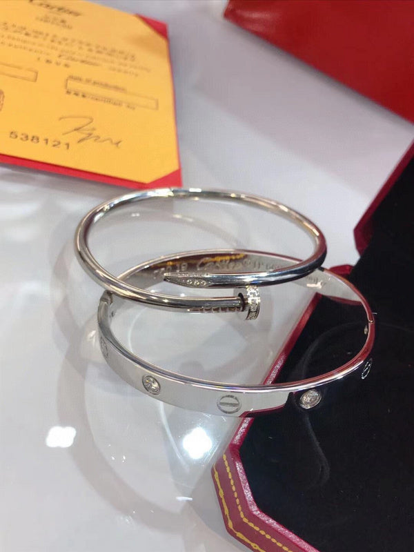 Front view of Cartier unisex jewelry piece