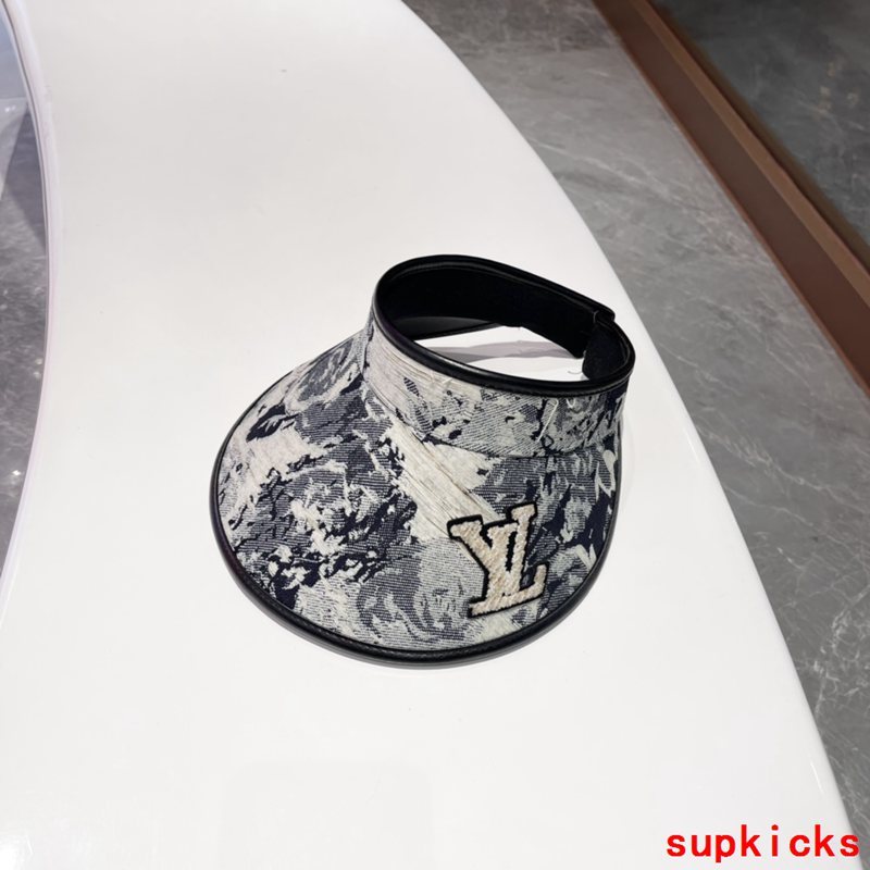 Close-up detail view of Louis Vuitton unisex cap