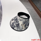 Close-up detail view of Louis Vuitton unisex cap