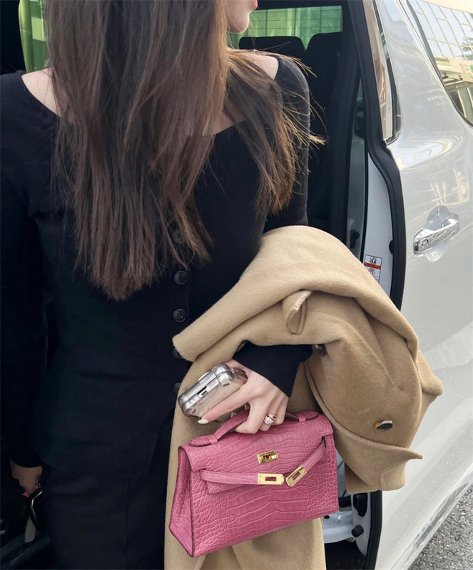 Close-up detail of effortless bag design