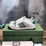 Gucci Fashion sneakers in stone beige bold athletic profile front view
