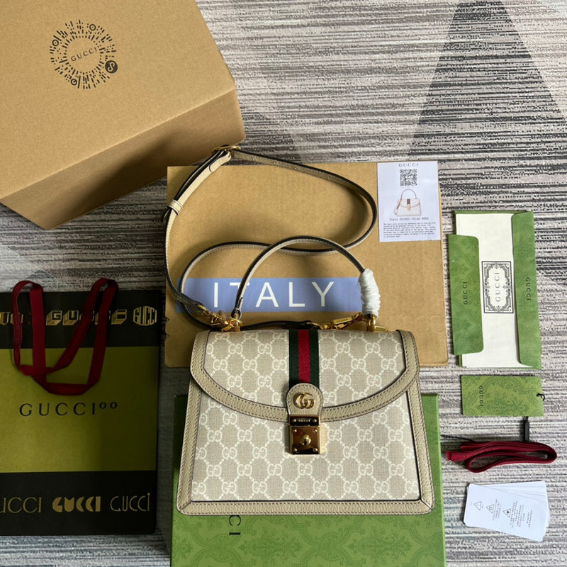 Side profile of signature premium women's handbag – women's luxury accessory