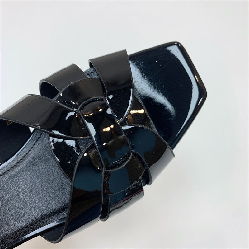 Saint Laurent luxury shoes detail shot