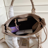 Zivas Charm Polished Finish Fashion Handbag (Refined Modern Silhouette) – Close-Up Detail