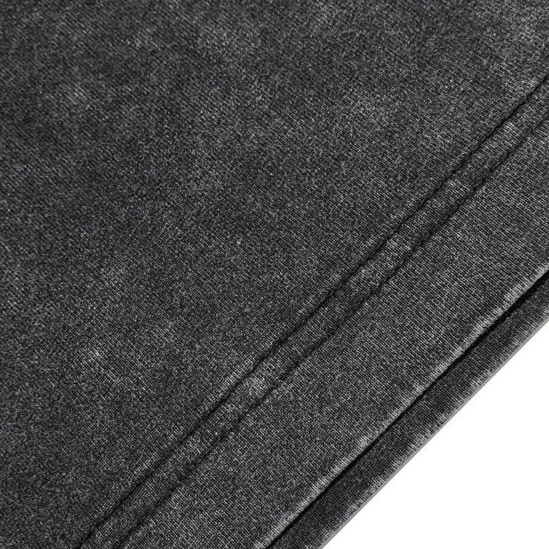 Close-up of Amiri t-shirt craftsmanship
