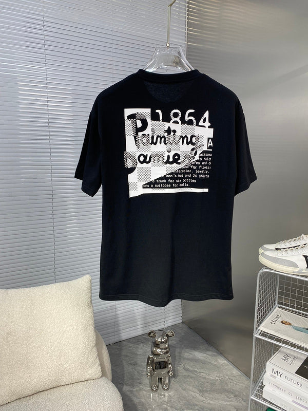 Side profile of Louis Vuitton cotton t-shirt with streetwear-inspired cut