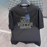 Front view of Louis Vuitton cotton t-shirt with monogram-inspired silhouette