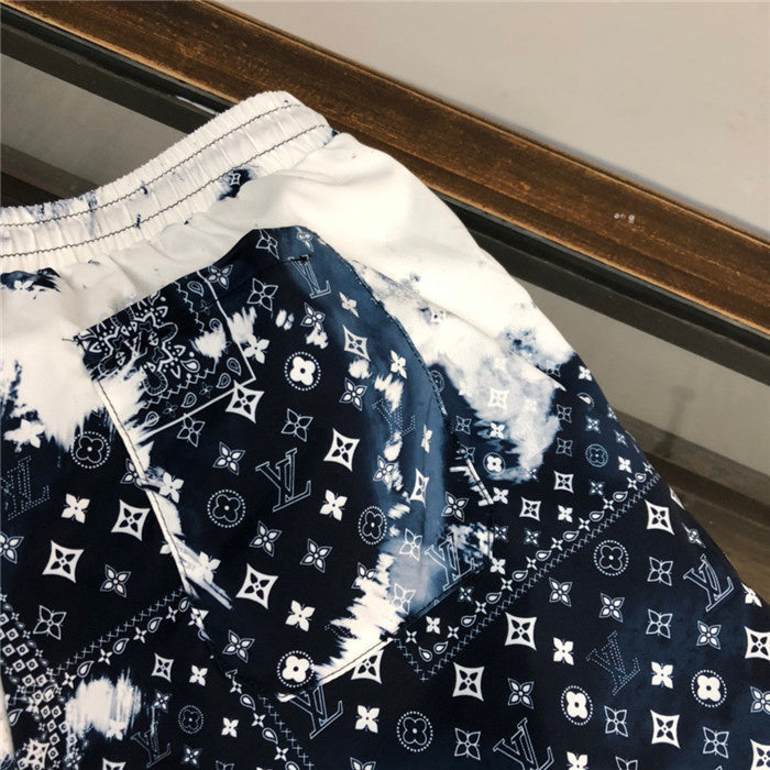 Close-up detail shot of Louis Vuitton cotton t-shirt with runway-inspired design