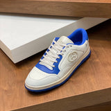 Gucci two-tone luxury sneakers view 9 signature lace-up style