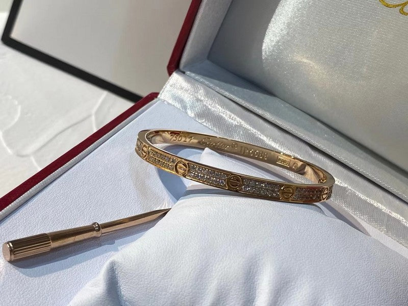 Close-up detail view of Cartier unisex jewelry piece