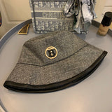 Side view of Burberry unisex cap
