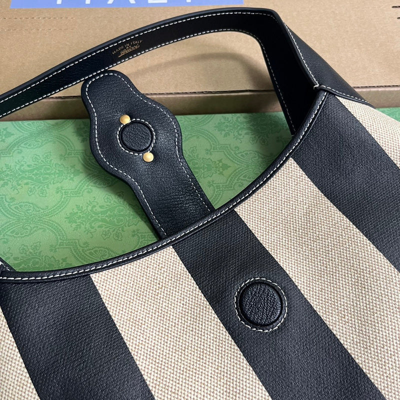 Streamlined bag shown from front angle