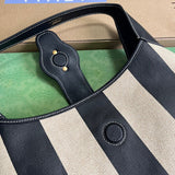 Streamlined bag shown from front angle