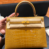 Poised bag shown from front angle