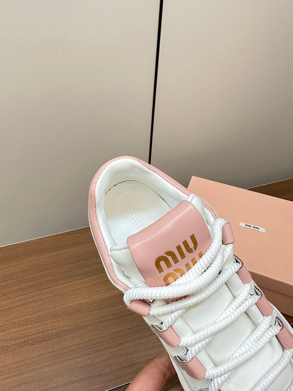 Close-up of Miu Miu shoes craftsmanship