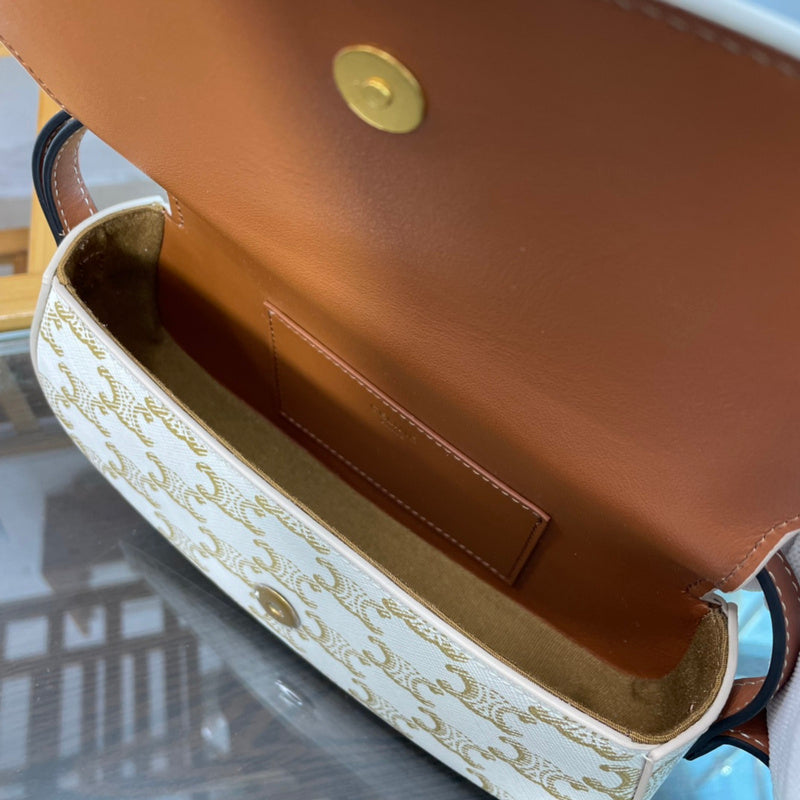 Side profile of premium elevated women's handbag – women's luxury accessory