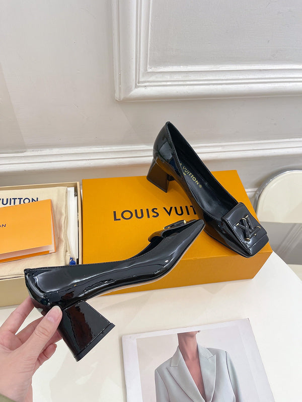Louis Vuitton Red Combat Boots - Angled View