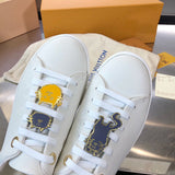Close-up of Louis Vuitton shoes craftsmanship