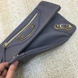 Sophisticated Vegan Leather Handbag - Polished Finish | Women's Statement Accessory #956 - texture close-up (image 9) of designer-inspired handbag