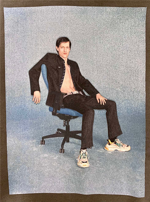 Balenciaga clothing close-up — premium authentic designer style