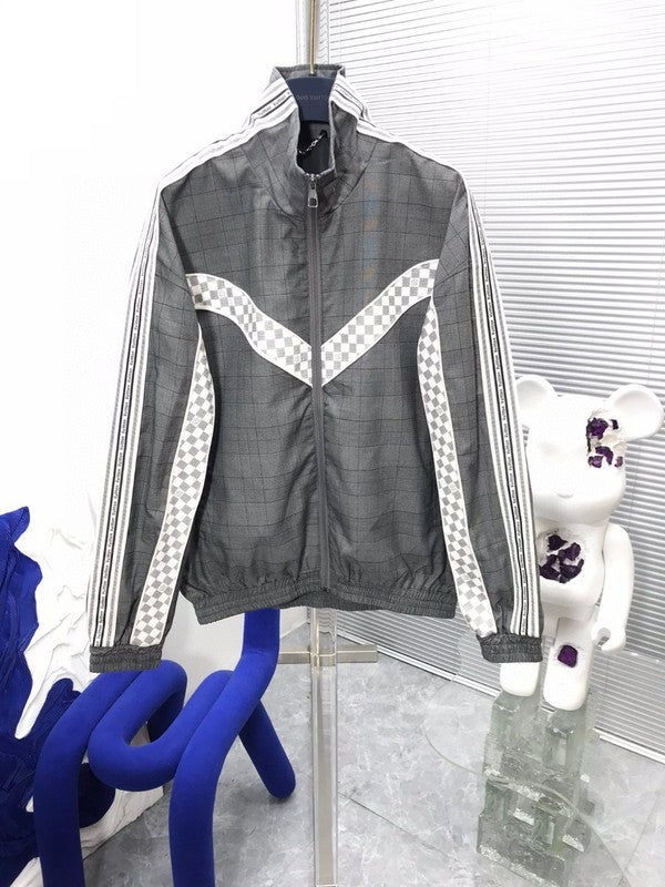 Side profile of Louis Vuitton luxury clothing with relaxed-fit cut