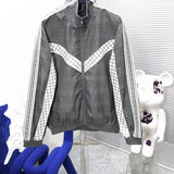 Side profile of Louis Vuitton luxury clothing with relaxed-fit cut