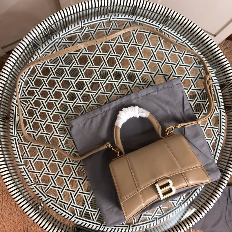 Back view of modern sleek women's handbag – women's luxury accessory
