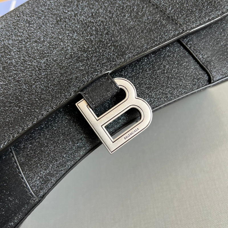 Back view of classic signature women's handbag – women's designer-style accessory