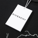 Flat lay presentation of Givenchy luxury clothing with monogram-inspired silhouette