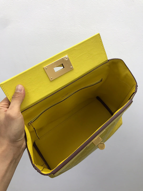 Interior view of elegant premium bag