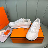 Hermès Grey Pointed-Toe Stiletto Heels - Angled View
