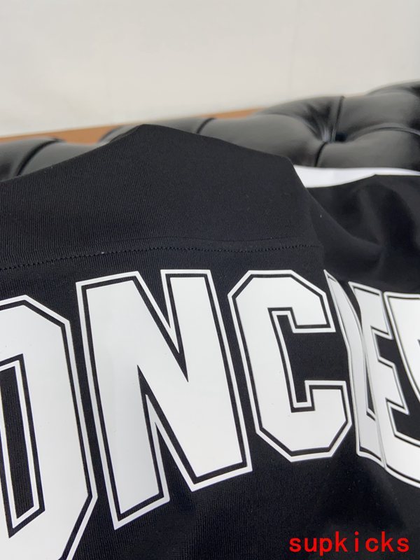 Back view of Moncler luxury clothing with relaxed-fit cut