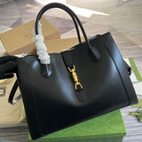 Back view of structured everyday-luxe women's handbag – women's designer-style accessory
