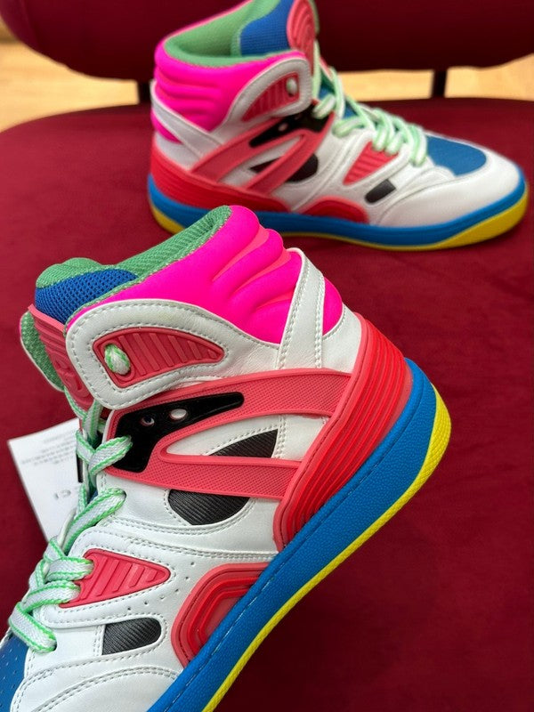 Gucci two-tone luxury sneakers view 4 streetwear statement look