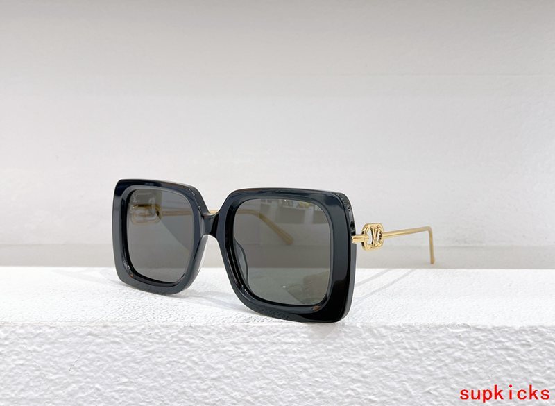 Close-up detail view of Louis Vuitton unisex sunglasses