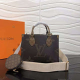 Front view of sleek everyday-luxe women's handbag – women's luxury handbag