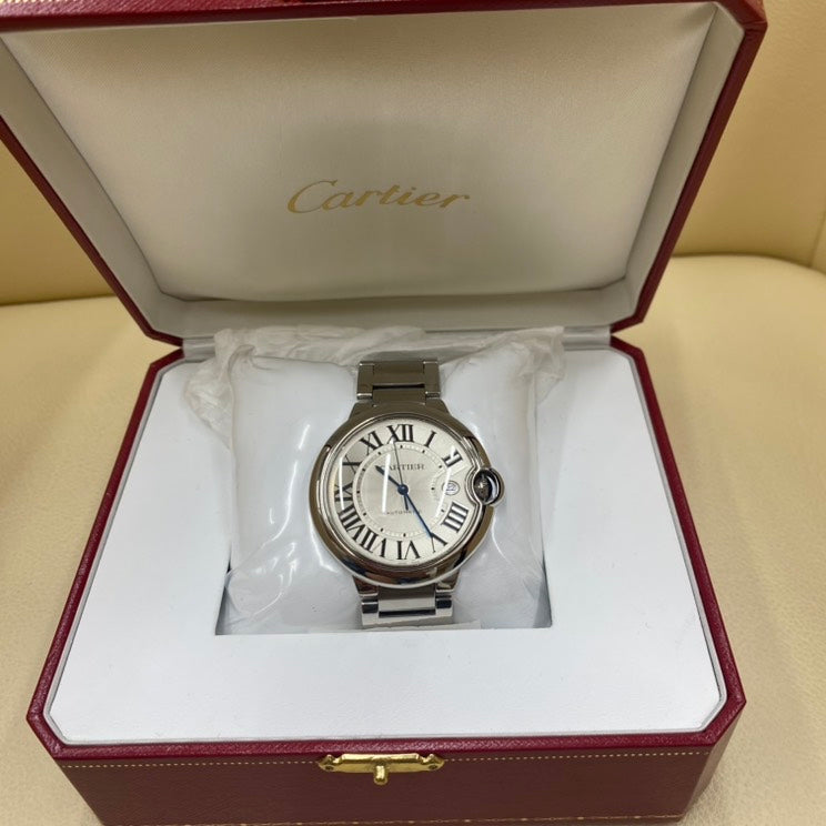 Front view of Cartier unisex watch