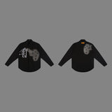 Full styled look of Louis Vuitton luxury clothing with monogram-inspired silhouette