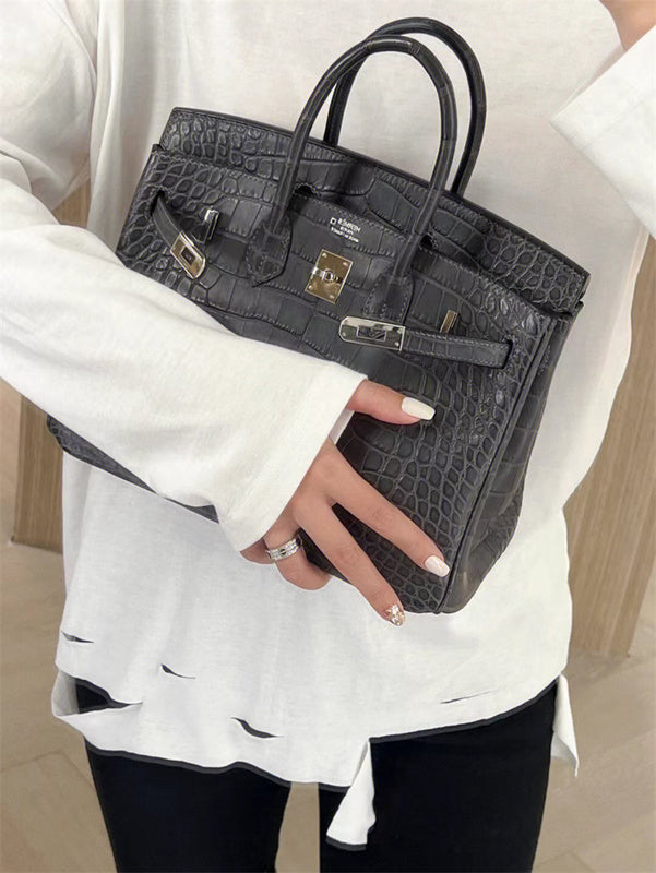 Close-up detail of considered bag design