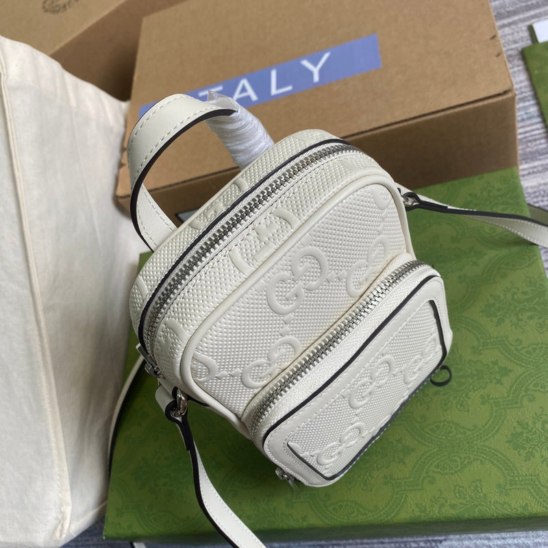 Back view of statement structured women's handbag – women's statement bag