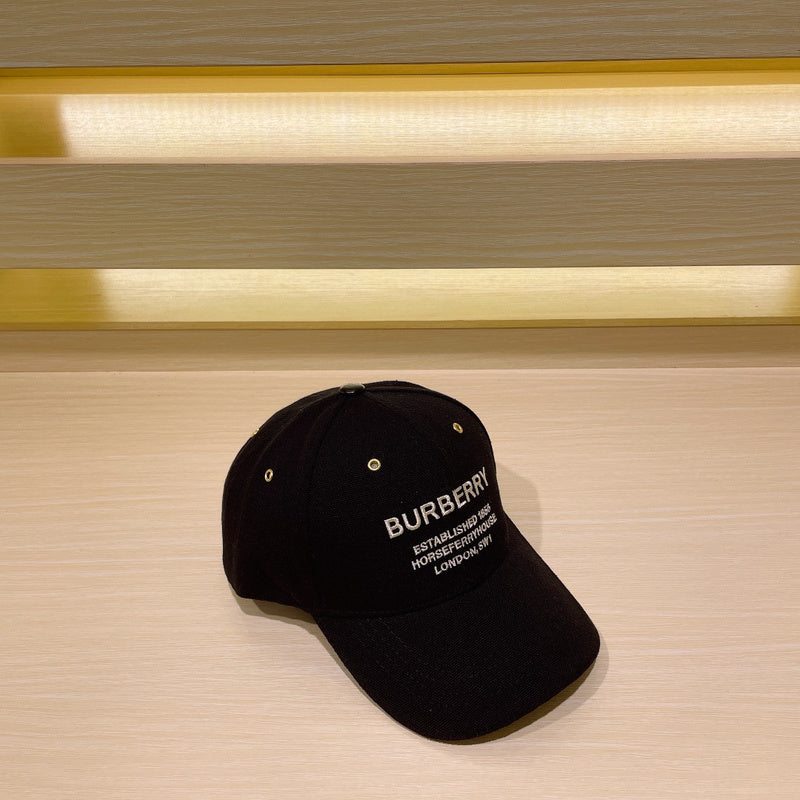 Front view of Burberry unisex cap